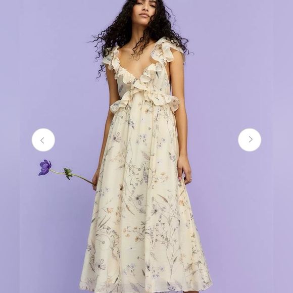 H&M Lyocell-blend Ruffled Dress - Picture 9 of 13